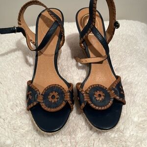 Jack Rogers Clare Whipstitch sandals sz 9.5
